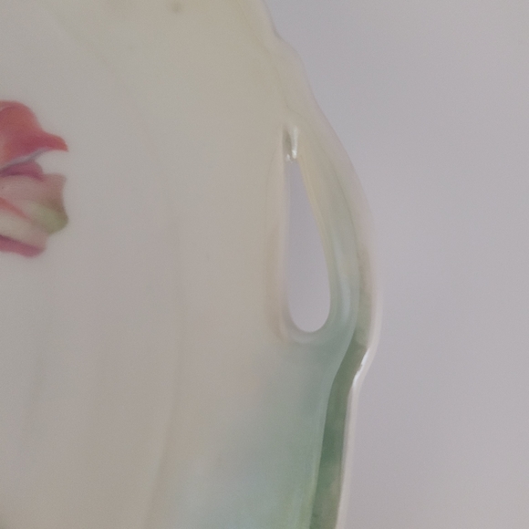 Vtg SCHUMANN ARZBERG Bavaria Germany WILD ROSE 10" Platter Plate W/ Handles - Picture 5 of 7